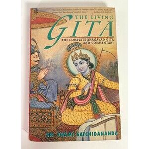 The Living Gita by Sri Swami Satchidananda Vintage Paperback 1988